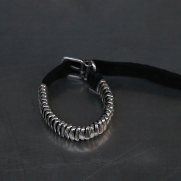 GOTI 925 silver horsehide bracelet Italy GT-BR158-0